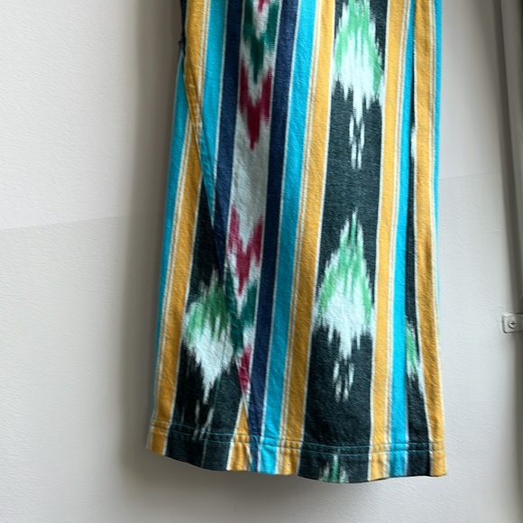 Georgie Ikat low rider flare leg pant size 0 - Picture 7 of 7